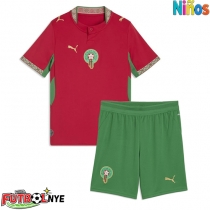 Camiseta Marruecos Primera Equipación para niños Mundial 2026 manga corta (+ pantalones cortos)